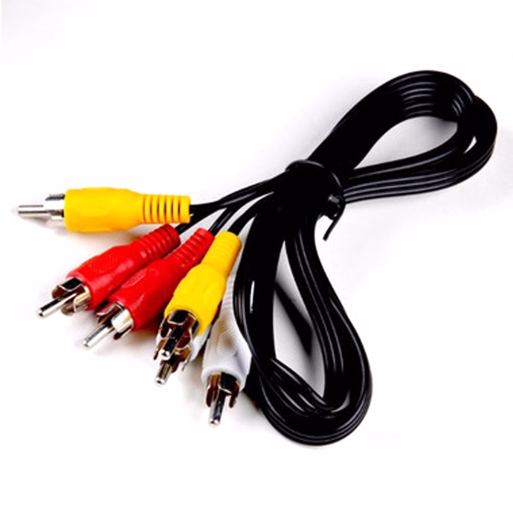 3m – 3 RCA Phono AV To Male Audio Video Cable/Lead For TV DVD Player Satellite - incarmusic.co.uk