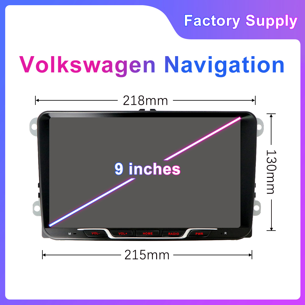 9" Volkswagen POLO,PASSAT,GOLF,TOURAN,SHARAN GPS Navigation Radio Android CarPlay Multimedia Player Bluetooth - Image 11