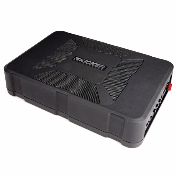 Kicker 150W HideAway Active 8 Inch Subwoofer Amplified Box for Car Van Minibus