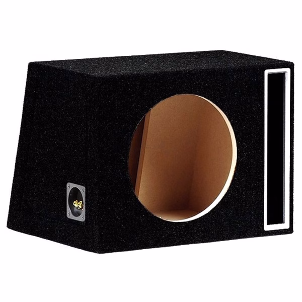 12" Inch 30cm Single Black Vented Subwoofer Sub Quality MDF Box Bass Enclosure