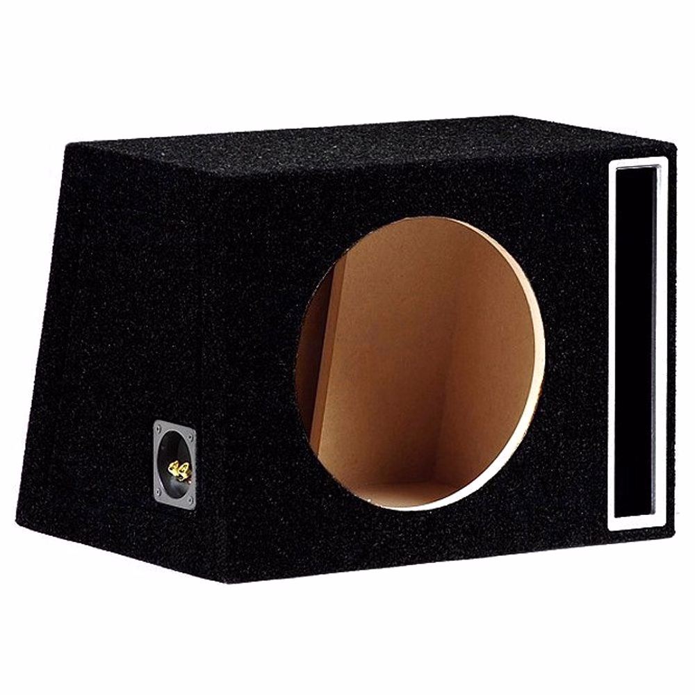 12" Inch 30cm Single Black Vented Subwoofer Sub Quality MDF Box Bass Enclosure