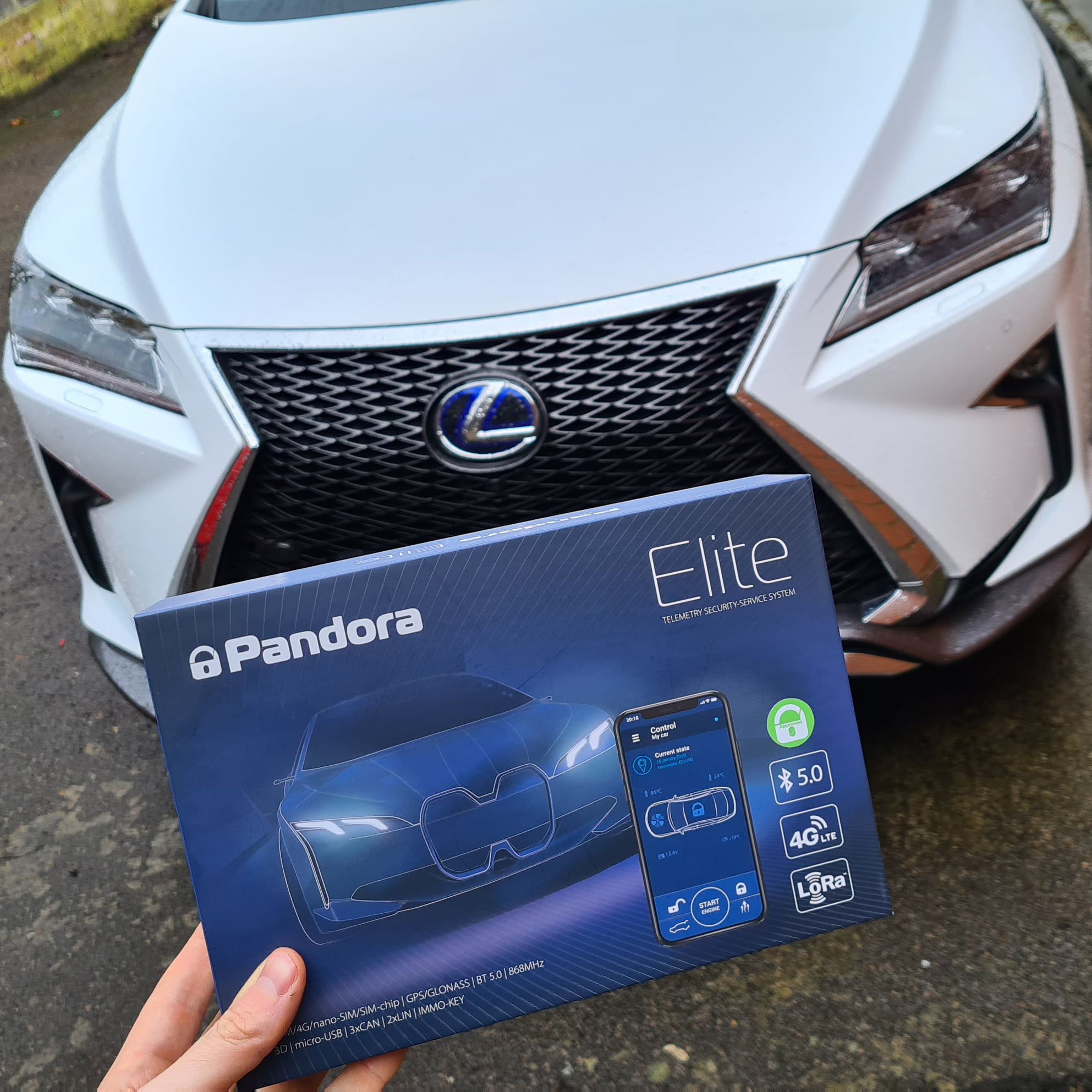 Pandora Elite V2 Pager Car Alarm with Immobilisation, Shock, Tilt, Motion, Internal Sensor, GPS Tracking & Remote Engine Start - Image 7