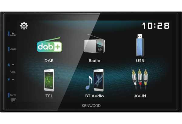 DMX125BT Kenwwod 6.8” WVGA Digital Media AV Receiver with Bluetooth Built-in Car Audio