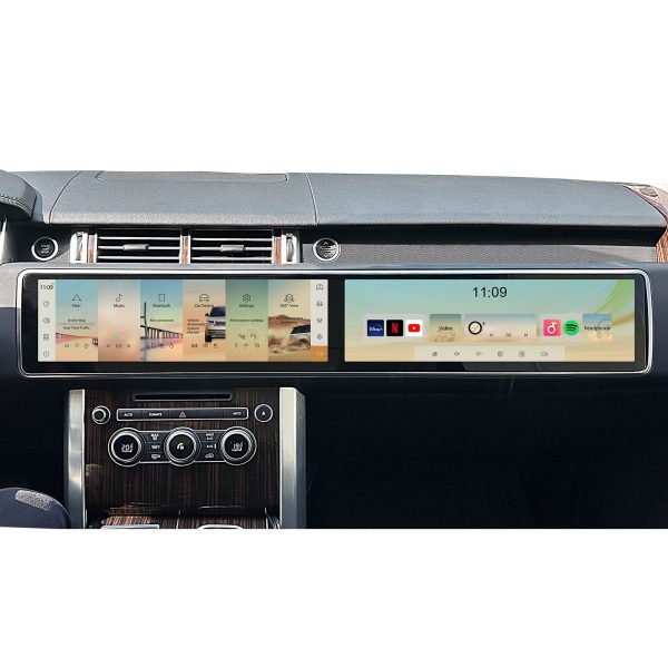 Fully Laminated Dual Screen Series Android 8+128GB Octa Core Car Stereo for Land Rover Range Rover L494 / L405 Bosch / Harman System