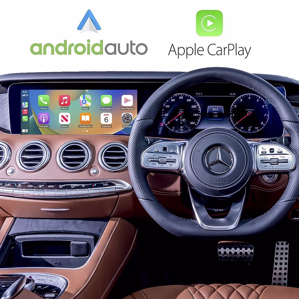 Wireless Apple CarPlay Android Auto Interface For Mercedes S-Class W222 2013-2019 Onwards With Comand NTG 5.0,5.1,5.2 -...
