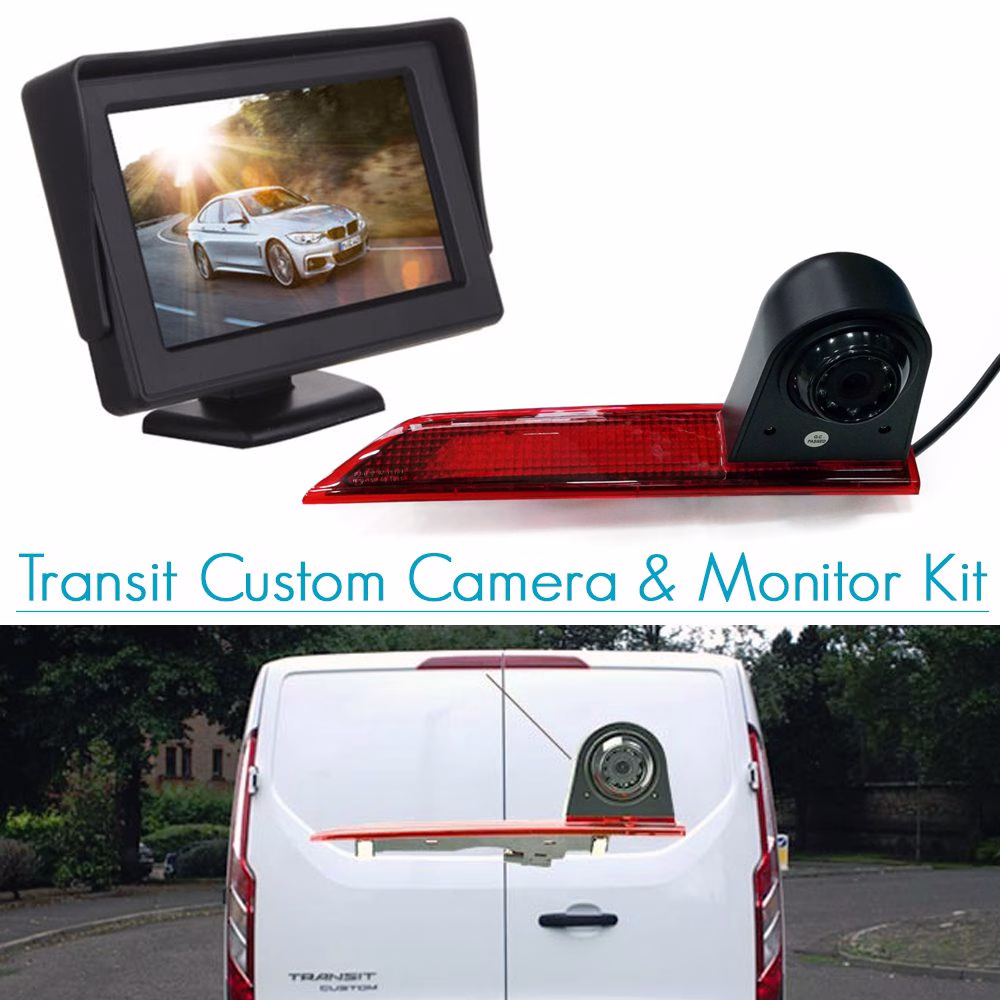 4.3 Inch Monitor & Door BrakeLight Parking Camera Kit For Ford Transit Custom - incarmusic.co.uk