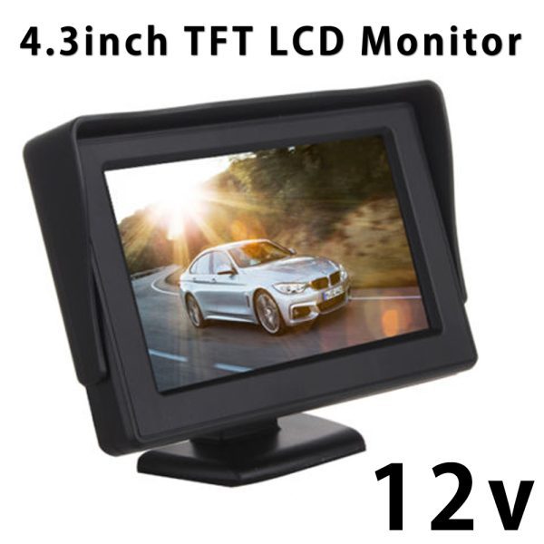 4.3 Inch 12v In Car Dash LCD TFT Monitor Screen For Rearview Camera Car PC Movie