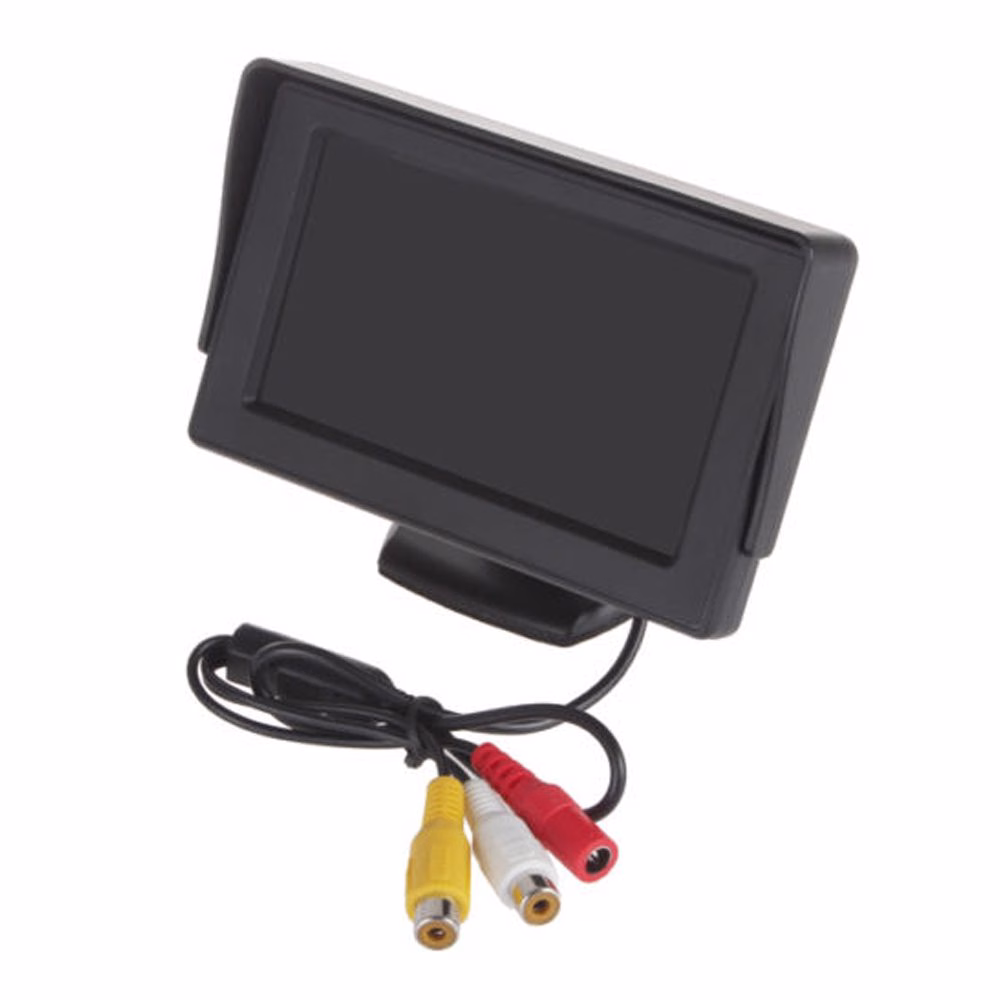4.3 Inch 12v In Car Dash Monitor Screen with Rearview Reverse Parking Camera Kit Camera Packages & Kits pa_make -...