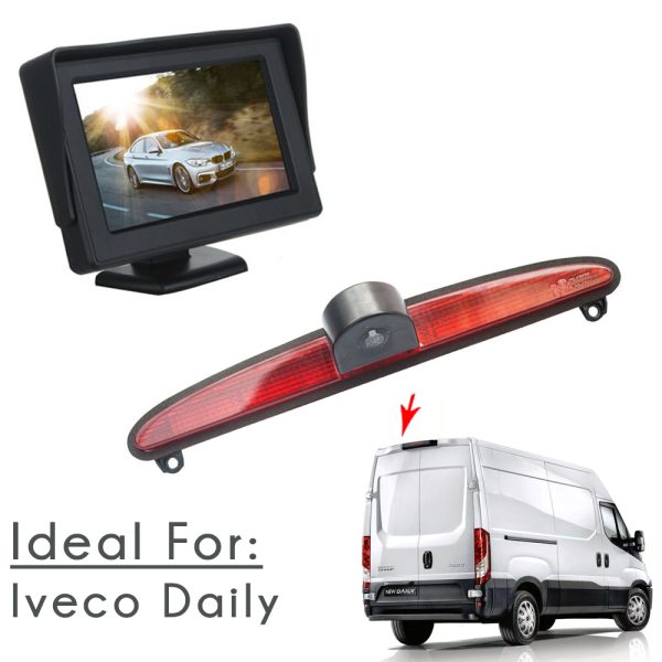 4.3 Inch Monitor & Rear Brake Light Parking Camera Kit For Iveco Daily 2014 Onwards