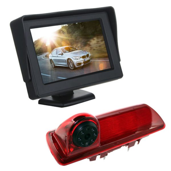 4.3" Dash Monitor Screen Brake Light Camera For Vauxhall Vivaro Renault Trafic