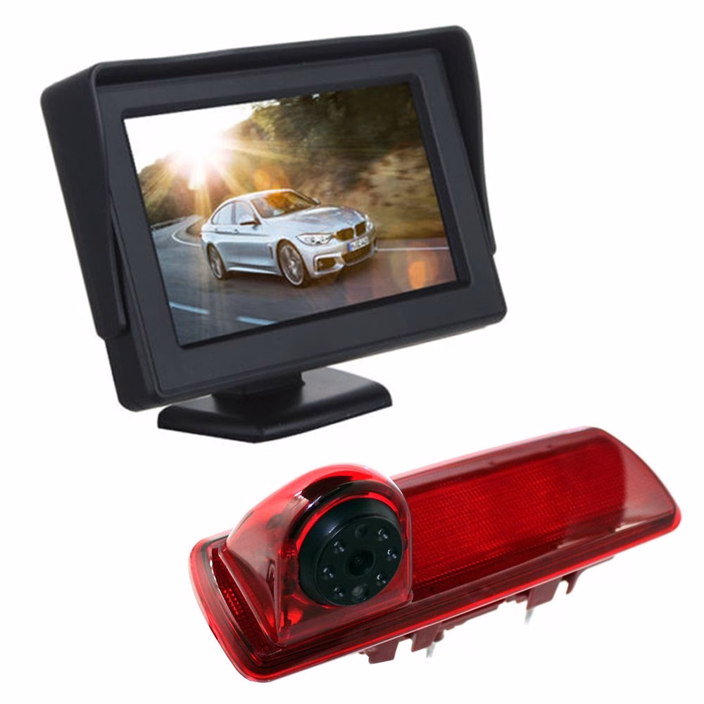 4.3″ Dash Monitor Screen Brake Light Camera For Vauxhall Vivaro Renault Trafic - incarmusic.co.uk