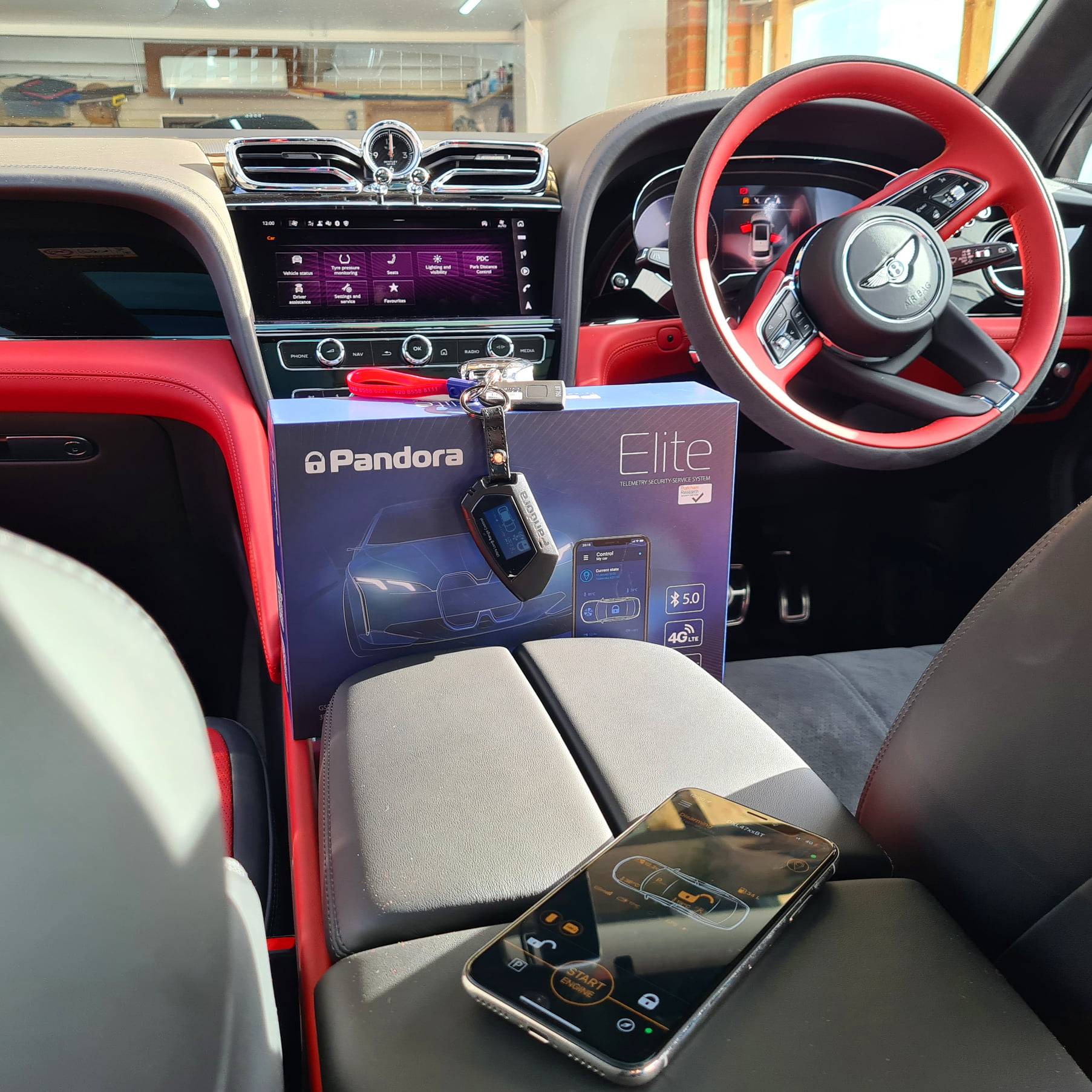 Pandora Elite V2 Pager Car Alarm with Immobilisation, Shock, Tilt, Motion, Internal Sensor, GPS Tracking & Remote Engine Start - Image 3