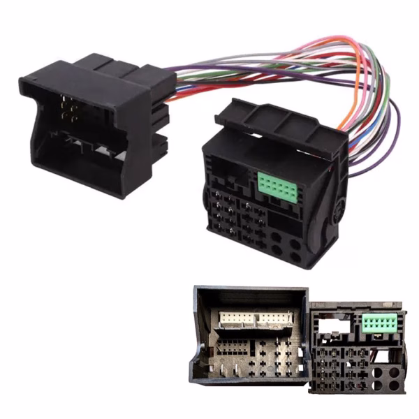 52 Pin to 40 Pin Quadlock Adaptor Cable VW T6 Skoda Radio Wiring 2016-ON