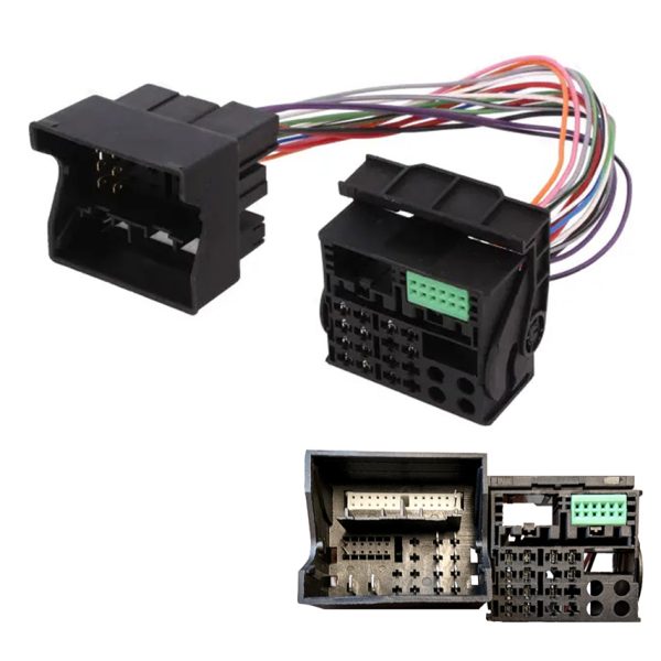 52 Pin to 40 Pin Quadlock Adaptor Cable VW T6 Skoda Radio Wiring 2016-ON
