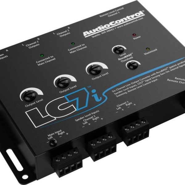 AudioControl LC7i – 6 Channel Line Output Converter with ACCU Bass - incarmusic.co.uk