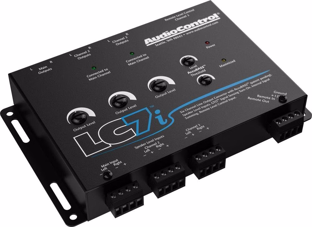 AudioControl LC7i – 6 Channel Line Output Converter with ACCU Bass - incarmusic.co.uk