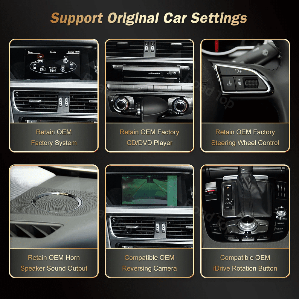 Photo: 8.9″ / 12.3″ Car Multimedia Linux Screen with Apple CarPlay & Android Auto For AUDI Q5 2009-2017 with MIB, Low-end,...