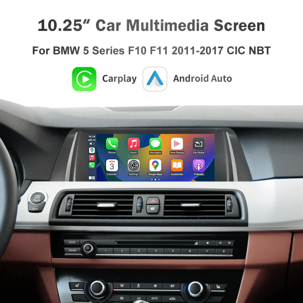 10.25" / 12.3" Car Multimedia Linux Screen with Apple CarPlay & Android Auto For BMW 5 6 Series 2004-2019 with CCC/CIC/NBT/EVO System