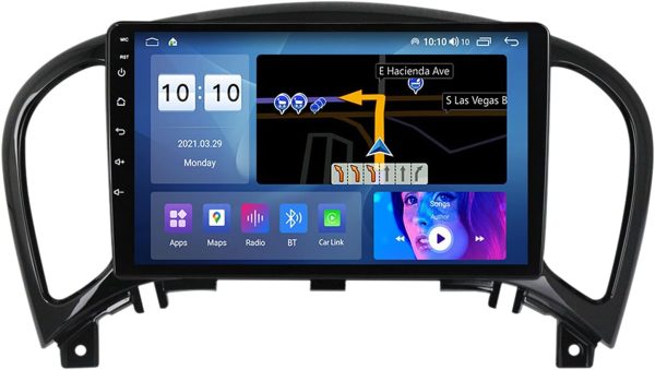 9” Android Multimedia Carplay Stereo With Bluetooth, Wifi, Usb, Aux Custom Fit For Nissan Juke 2010-2019 - incarmusic.co.uk