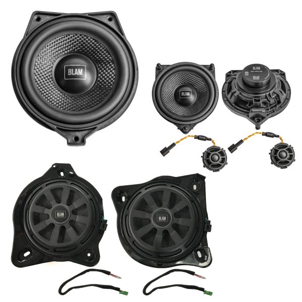 SFK-MB01 BLAM Audio Upgrade Custom Package With 2-Way Component Woofers, 1 Centre Speaker And Subwoofers for Mercedes C, E, S, GLC-Class