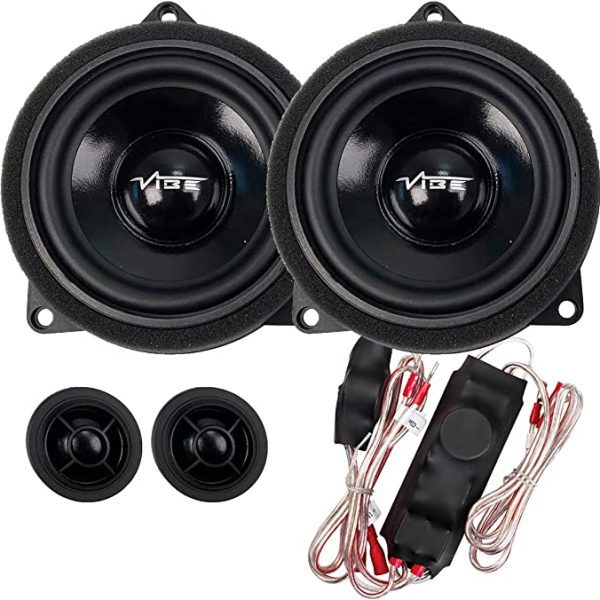 VIBE OPTISOUNDBMW4-V4: Optisound 4 Inch BMW Plug and Play 2-way Component Speaker - incarmusic.co.uk