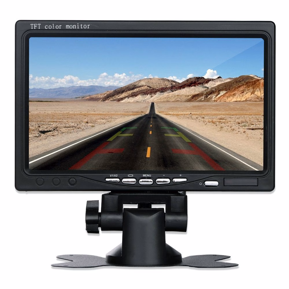 7″ inch TFT LCD Car Monitor with Remote controller & Stand Bracket - incarmusic.co.uk
