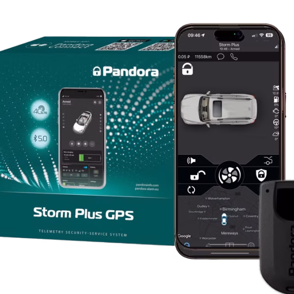Pandora STORM+ Car Immobiliser With Driver Tag , GPS Tracking, Can-Bus & Analog Blocking, Smartphone App  -...