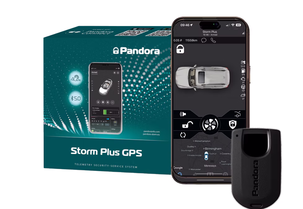 Pandora STORM+ Car Immobiliser With Driver Tag , GPS Tracking, Can-Bus & Analog Blocking, Smartphone App -...