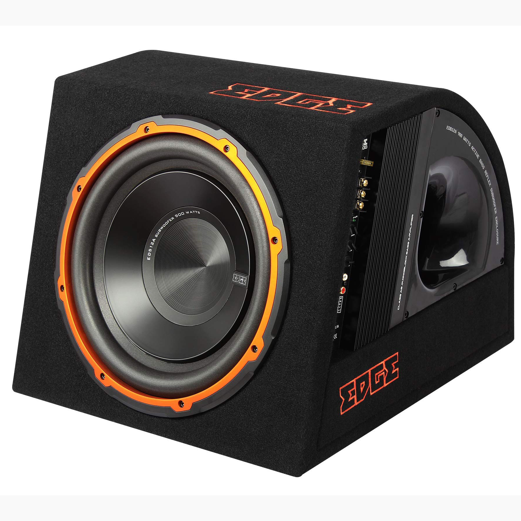 EDB12A-E0 | EDGE DB Series 12 inch 900 watts Active Subwoofer Bass Box Enclosure - incarmusic.co.uk