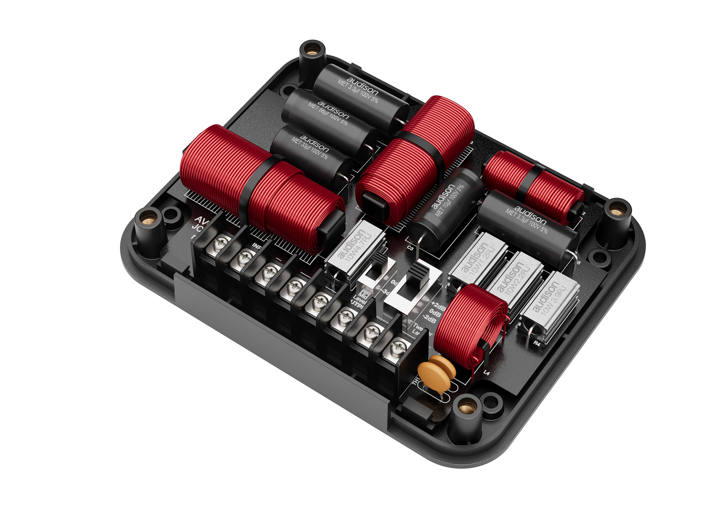 Audison Voce II – AVCX 3P Crossover | Three Way Passive (Woofer / Midrange / Tweeter – 12dB/Oct.) - incarmusic.co.uk