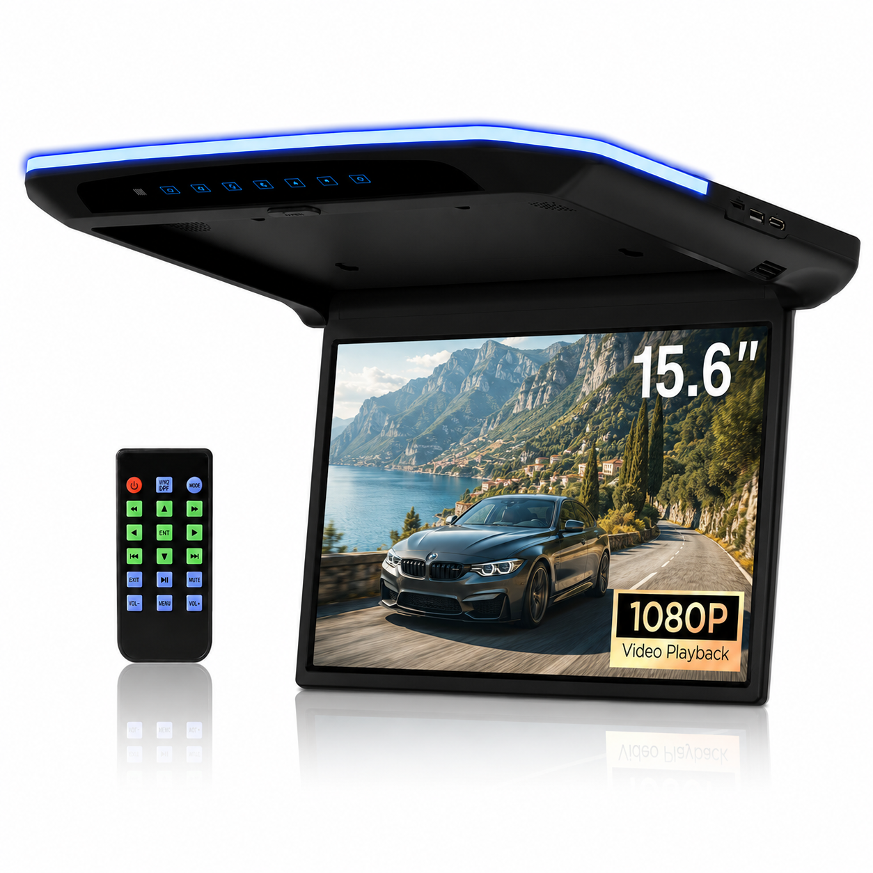 Visual 15.6“ FHD 1080P IPS Touch Screen Octa-core Android Car Roof Multimedia Player with Superior Sound and Touch Screen...