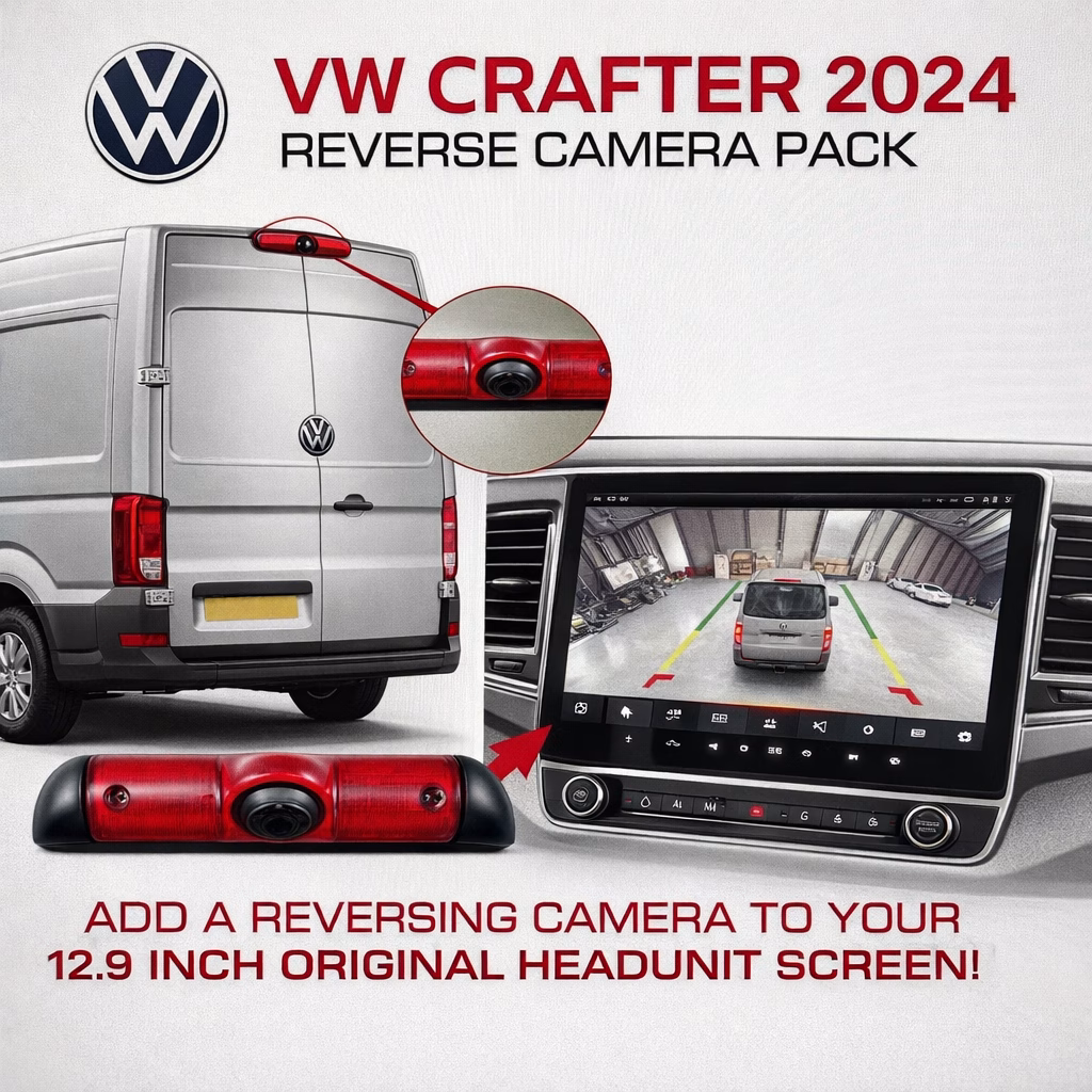 VW Crafter Front & Rear Camera Kit for 12.9 inch Screen - incarmusic.co.uk