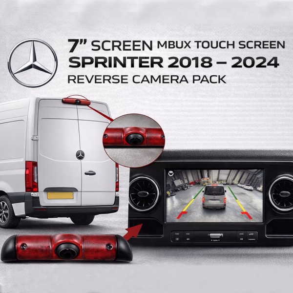 Mercedes Sprinter Front & Rear Camera Interface for MBUX Screen - incarmusic.co.uk