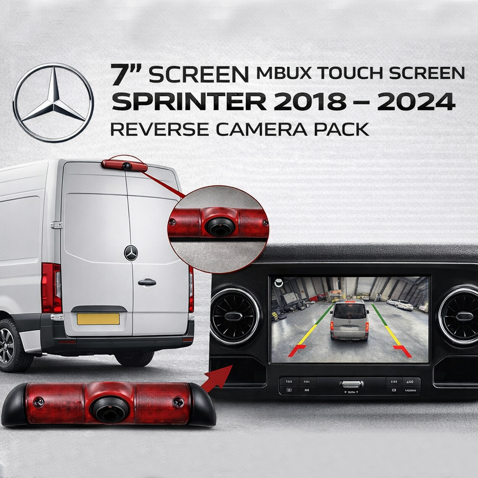Mercedes Sprinter Front & Rear Camera Interface for MBUX Screen - incarmusic.co.uk