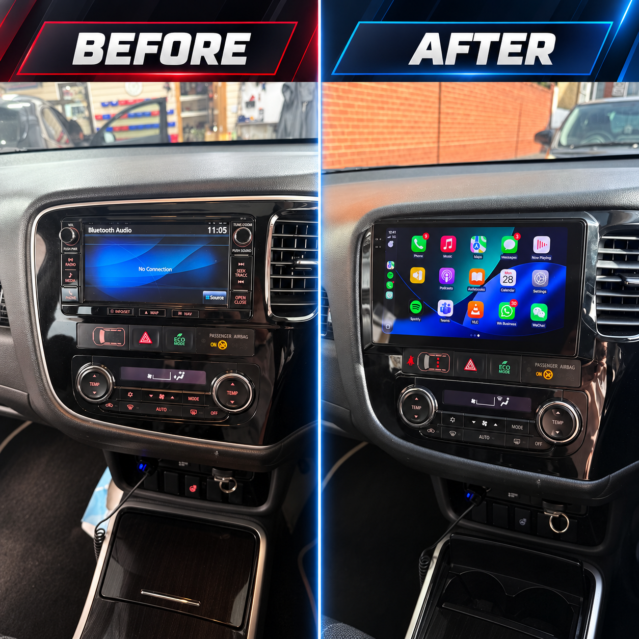 Visual 10“ Android Carplay Multimedia Stereo GPS NAVIGATION Radio Player for Mitsubishi Outlander 2012-2018 (Stereos /...