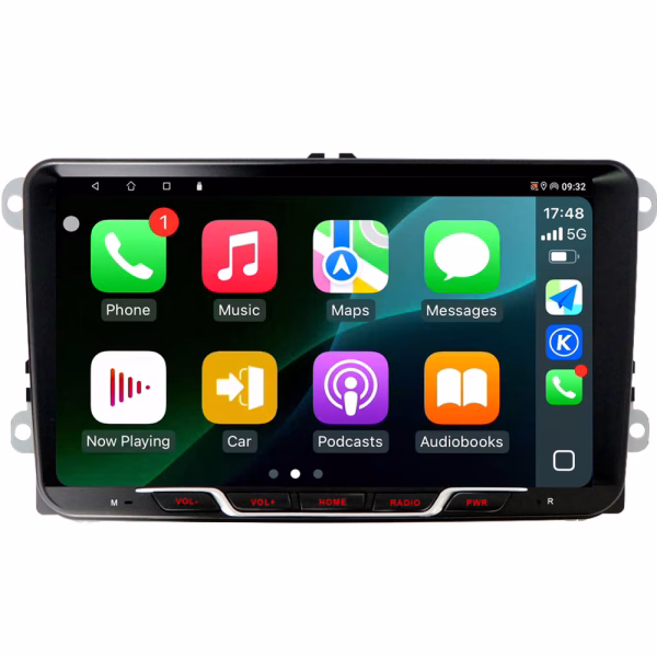 9" Volkswagen POLO,PASSAT,GOLF,TOURAN,SHARAN GPS Navigation Radio Android CarPlay Multimedia Player Bluetooth