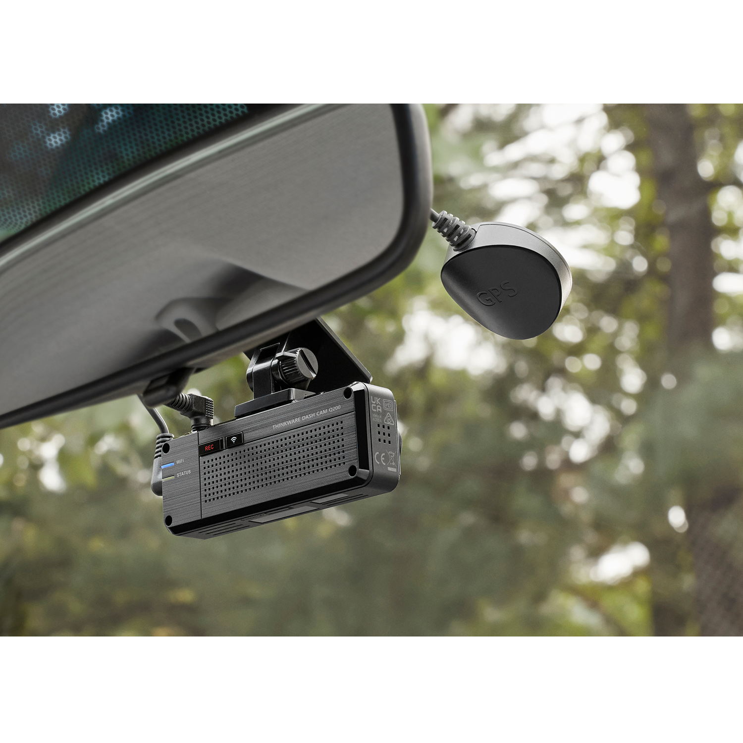 THINKWARE Q200 2CH Dash Cam 2K Front 1080P Rear Car Dashboard Camera, WiFi, Speed Red Light Alerts, Parking Monitor, Night...