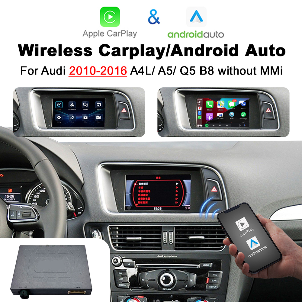 Wireless Apple CarPlay Android Auto For Audi A4 A5 Q5 (B8)