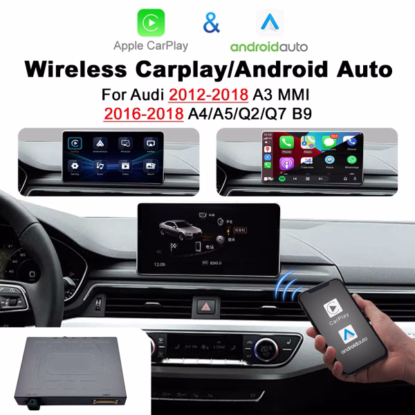 Wireless Apple CarPlay Android Auto For Audi A3 A4 A5 Q2 Q5 Q7 B9 MIB MMI 3G