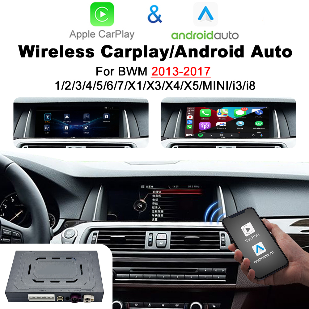 Wireless Apple CarPlay Android Auto Interface for BMW NBT Head Unit 1 2 3 4 5 6 7 X1 X3 X5 X6 Mini