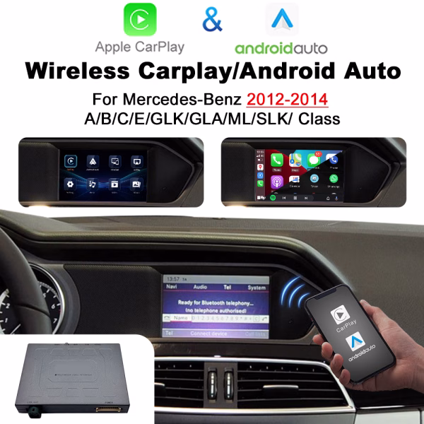Mercedes NTG 4.5 / 4.7 wireless Apple CarPlay Android Auto Interface for A B C E Class