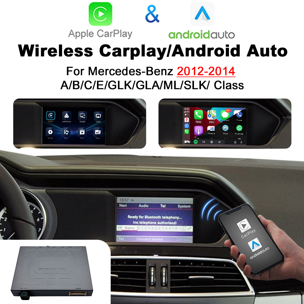 Mercedes NTG 4.5 / 4.7 wireless Apple CarPlay Android Auto Interface for A B C E Class