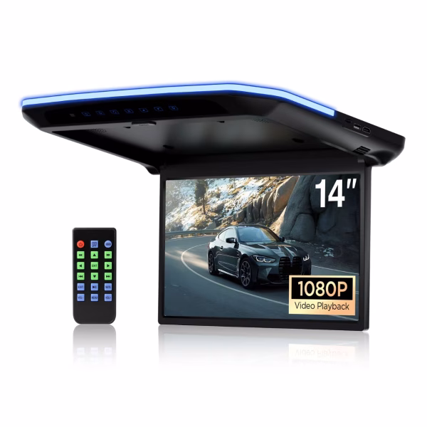 Photo: 14″ FHD 1080P IPS Screen Octa-core Android Car Roof Multimedia Player with Superior Sound and Touch Screen · Stereos...