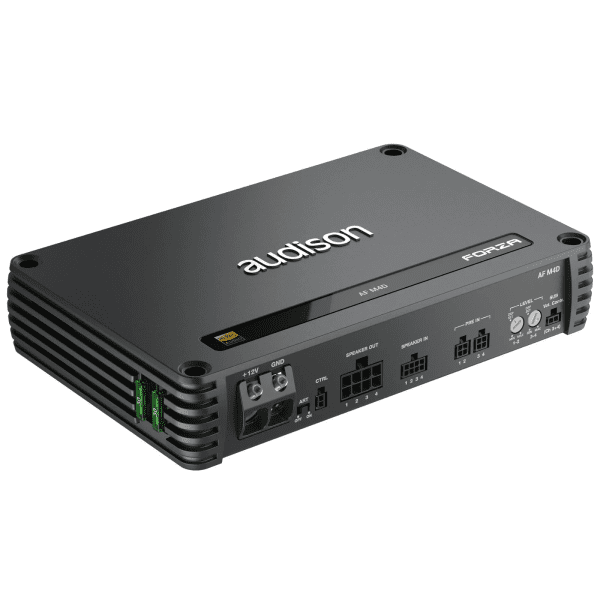 Audison Forza AF M4D Amplifier 4 Channel Bridgeable Class D Amp 1040w RMS