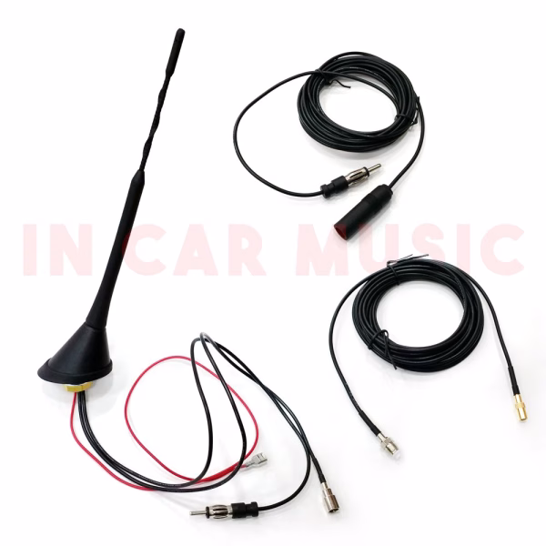 Universal Roof Mount Active Amplified FM + DAB Radio Car Aerial Antenna Mast