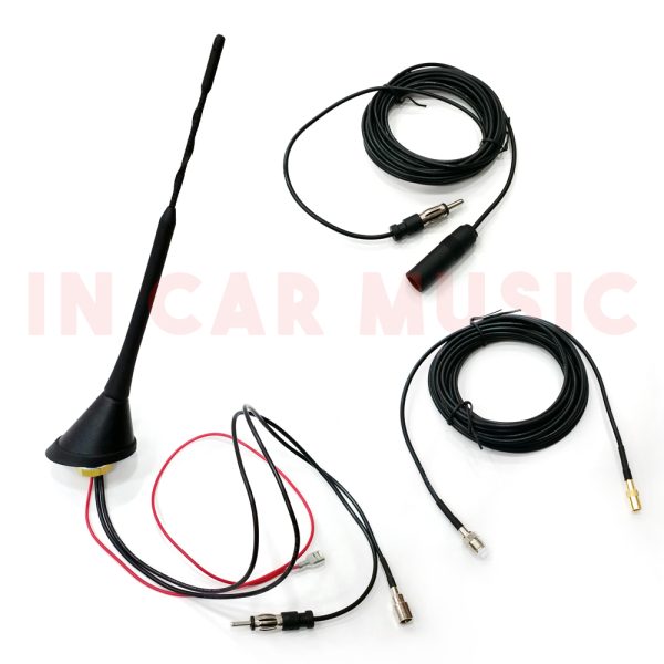 Universal Roof Mount Active Amplified FM + DAB Radio Car Aerial Antenna Mast