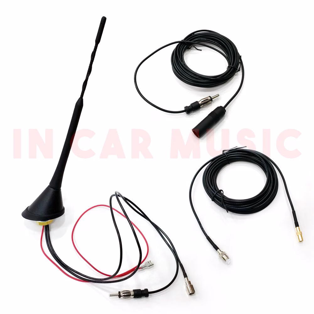 Universal Roof Mount Active Amplified FM + DAB Radio Car Aerial Antenna Mast - incarmusic.co.uk