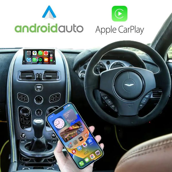 Wireless Apple CarPlay Android Auto Interface For Aston Martin Vantage/DB9/Rapide/Vanquish 2012-2017 with Waterfall...