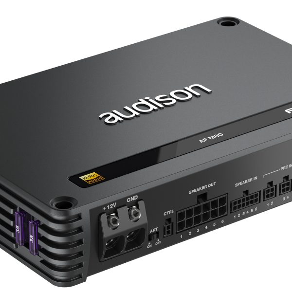 Audison Forza AF M6D Amplifier 6 Channel Bridgeable Class D Amp 1320w RMS - incarmusic.co.uk