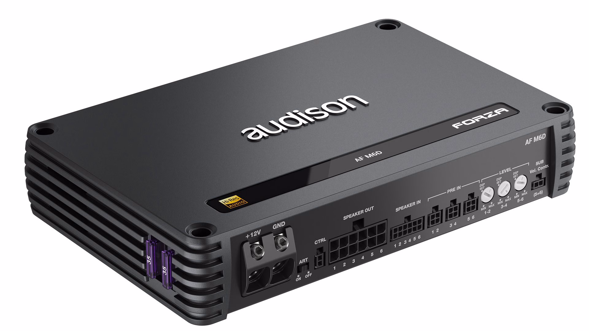 Audison Forza AF M6D Amplifier 6 Channel Bridgeable Class D Amp 1320w RMS - incarmusic.co.uk